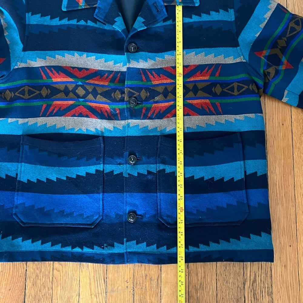 Vintage very rare Surf Pendleton “Lahaina Wave” wool jacket. SZ LARGE - Picture 8 of 10